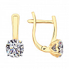 Серьги из серебра со Swarovski Zirconia