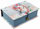 Коробка подарочная «Цветы и павлиньи перья»