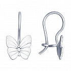 Детские серьги с бабочками