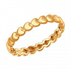 Кольцо позолоченное из серебра