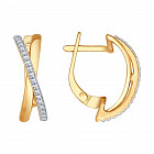 Серьги из золоченого серебра