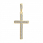 Подвеска из золоченого серебра с фианитами