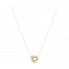 Колье из серебра с фианитом