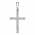 Подвеска из серебра с фианитами