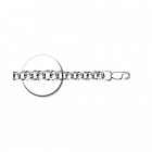 Браслет из серебра с алмазной гранью