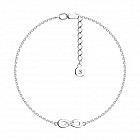 Браслет из серебра с бриллиантами