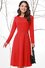 Платье женское с декоративными пуговицами