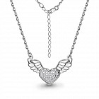 Колье из серебра с фианитами