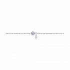 Браслет из серебра с жемчугом и фианитами