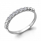 Кольцо из серебра с фианитами