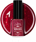 Лак для ногтей с эффектом геля «Shimmer», оттенок S115 Красно-золотой искрящийся