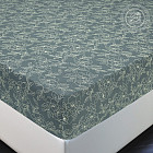 Простыня на резинке «Цветы зеленые»