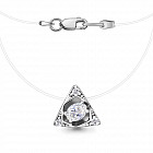 Колье из серебра с фианитами