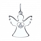 Подвеска из серебра с фианитом