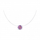 Колье из серебра с аметистом