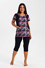 Комплект женский из туники и облегающих бридж