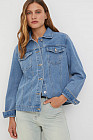 Джинсовая куртка-рубашка женская