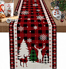 Дорожка на стол «Новогодняя клетка»