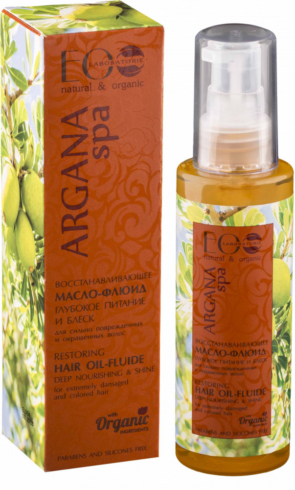 Масло-флюид для волос восстанавливающее «Глубокое питание и блеск» | Argana Spa | Eco Laboratorie