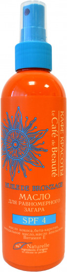 Масло для равномерного загара SPF 4