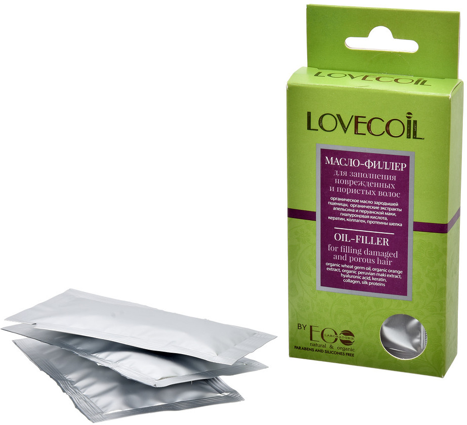 Масло-филлер для заполнения поврежденных и пористых волос | Lovecoil