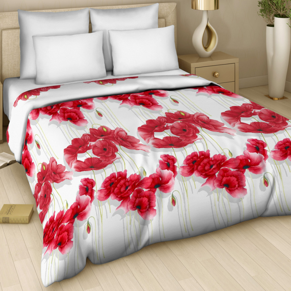 Комплект постельного белья «Пылкая любовь» (арт. 7344/1, евро, бязь, 2 наволочки 70х70) | Арт Деко | ТДЛ Текстиль