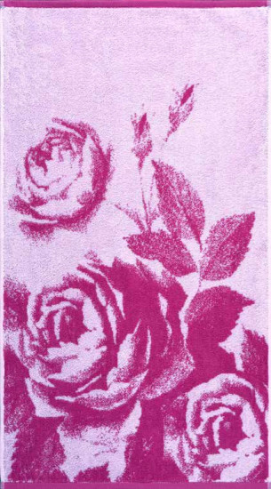 Полотенце махровое пестротканое «Rose bouquet» (ДМ-люкс, 50х90)