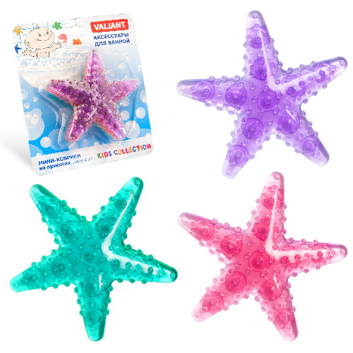 Мини-коврик для ванной «Звездочки» (6 шт), на присосах | Kids. Мини-коврики | Valiant