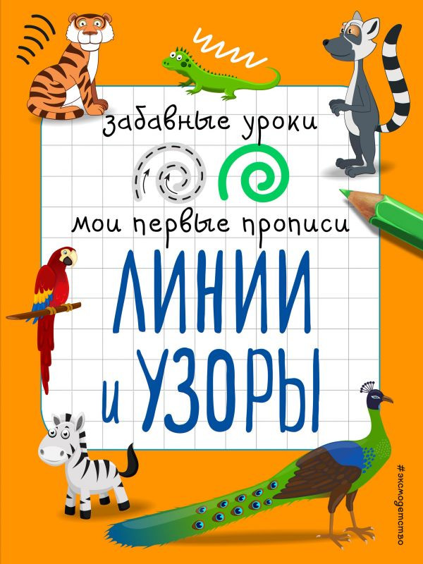 Линии и узоры | Забавные уроки. Мои первые прописи (обложка)