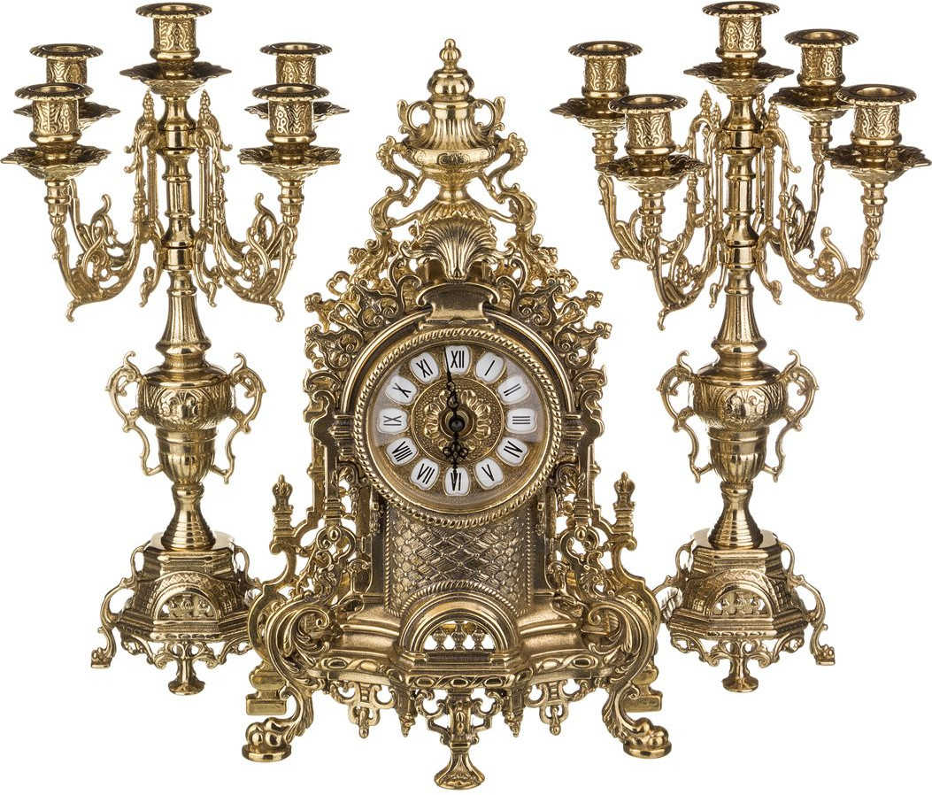 Комплект каминных часов с подсвечниками | Alberti Livio