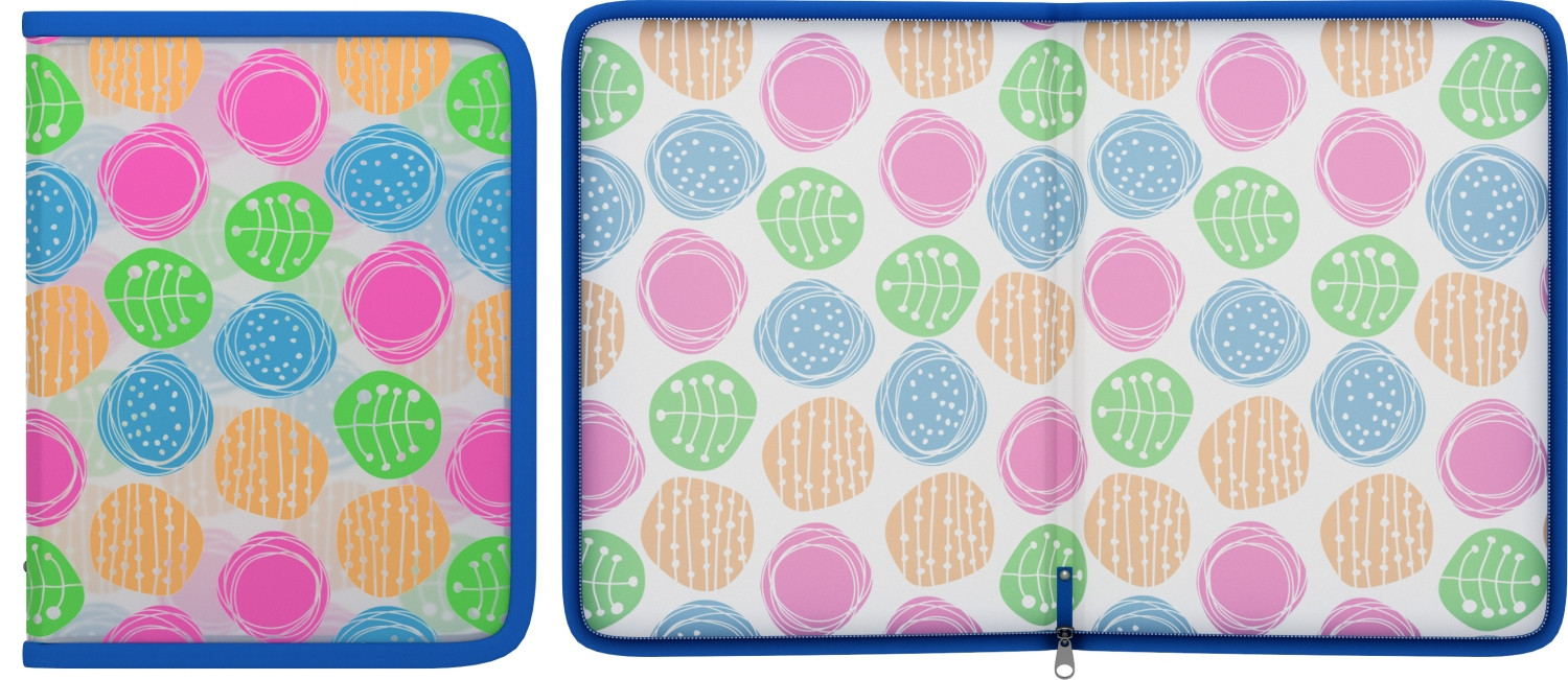 Папка на молнии «Buttons» А5+ | Erich Krause