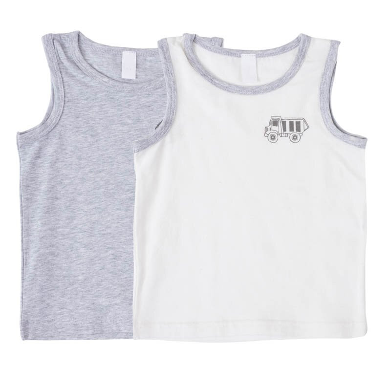 Майка для мальчиков, 2 шт | Маленькие строители | PlayToday