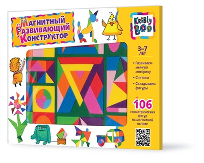Магнитный конструктор, 106 детали | Kribly Boo