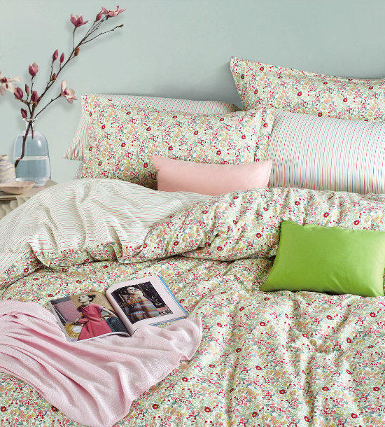 Комплект постельного белья (арт. TS05-X49 код1004, семейный, сатин, 2 наволочки 50x70) | Tango