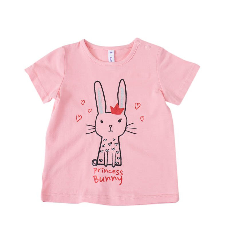 Футболка для девочек | Забавный кролик | PlayToday
