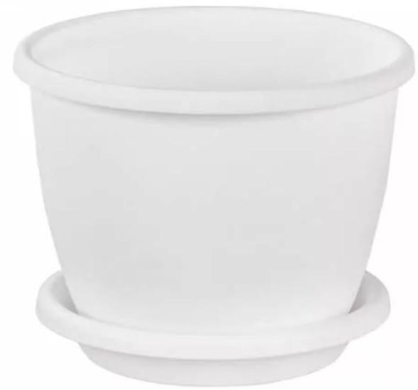 Горшок цветочный «Афина» (0,5 л), с поддоном | Афина | Альтернатива