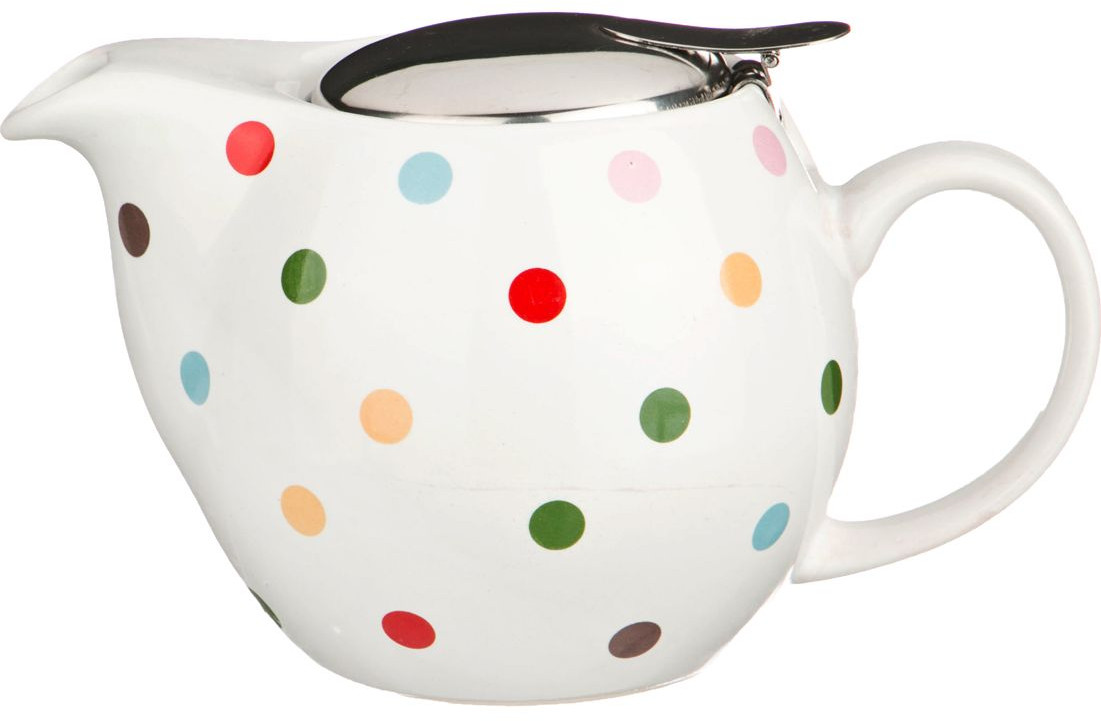 Чайник заварочный с ситом и металлической крышкой (500 мл) | Agness