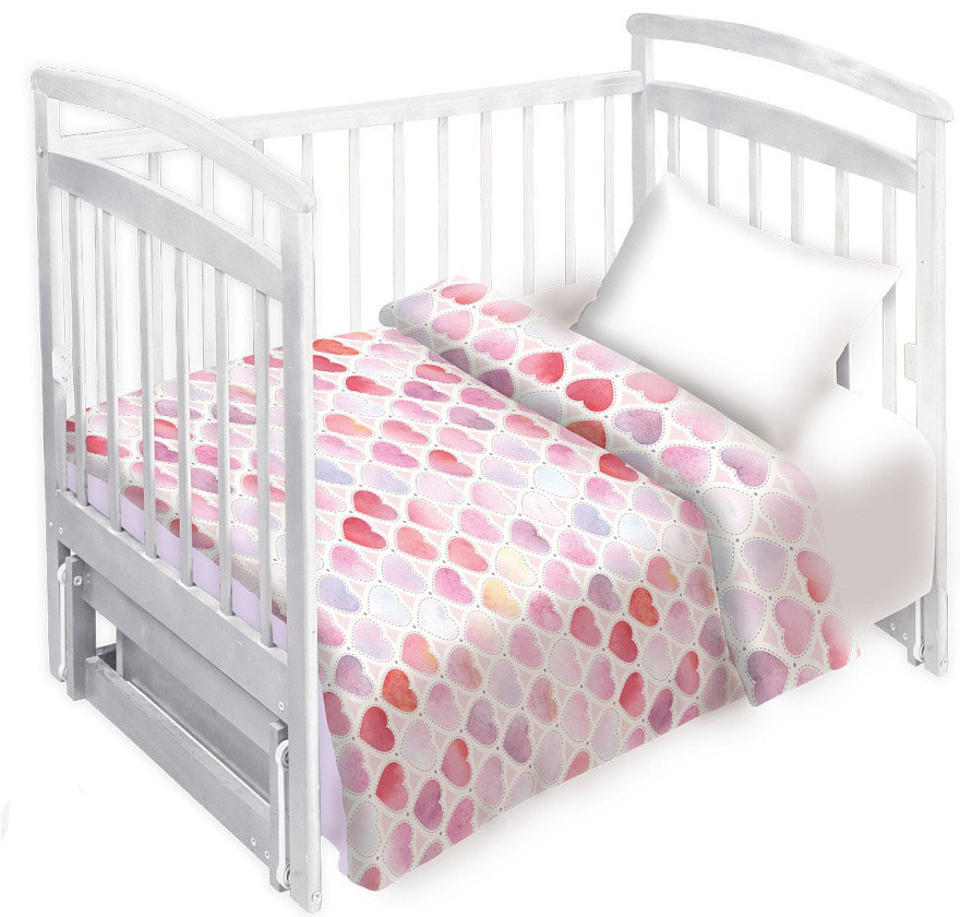 Покрывало детское «Сердечки» (90х140 см) | Непоседа