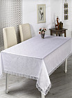 Скатерть прямоугольная (с гипюром, размер 160х220 см)