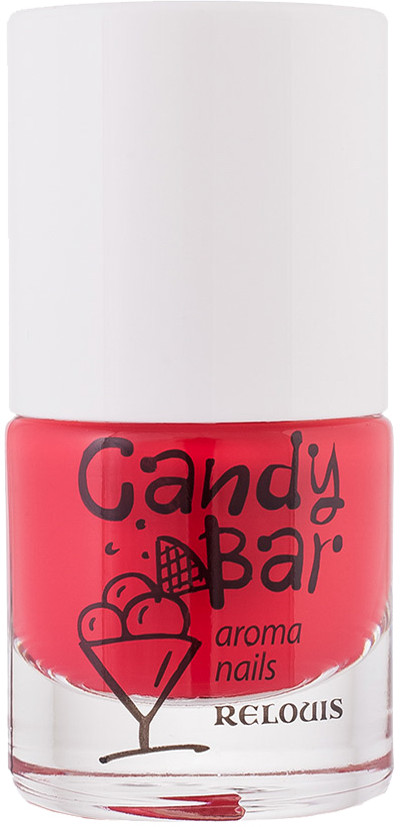 Лак для ногтей с ароматом «Candy Bar», оттенок 08 Клубника | RELOUIS
