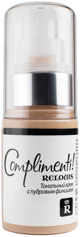 Тональный крем с пудровым финишем, оттенок 04 Натуральный бежевый | RELOUIS