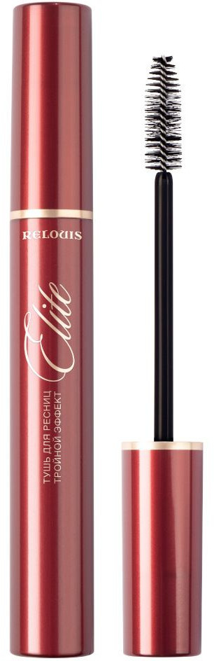Тушь для ресниц тройной эффект, оттенок Черный | Elite | RELOUIS