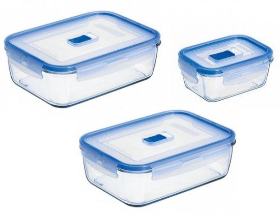 Набор контейнеров для хранения продуктов «Pure Box» (3 шт)