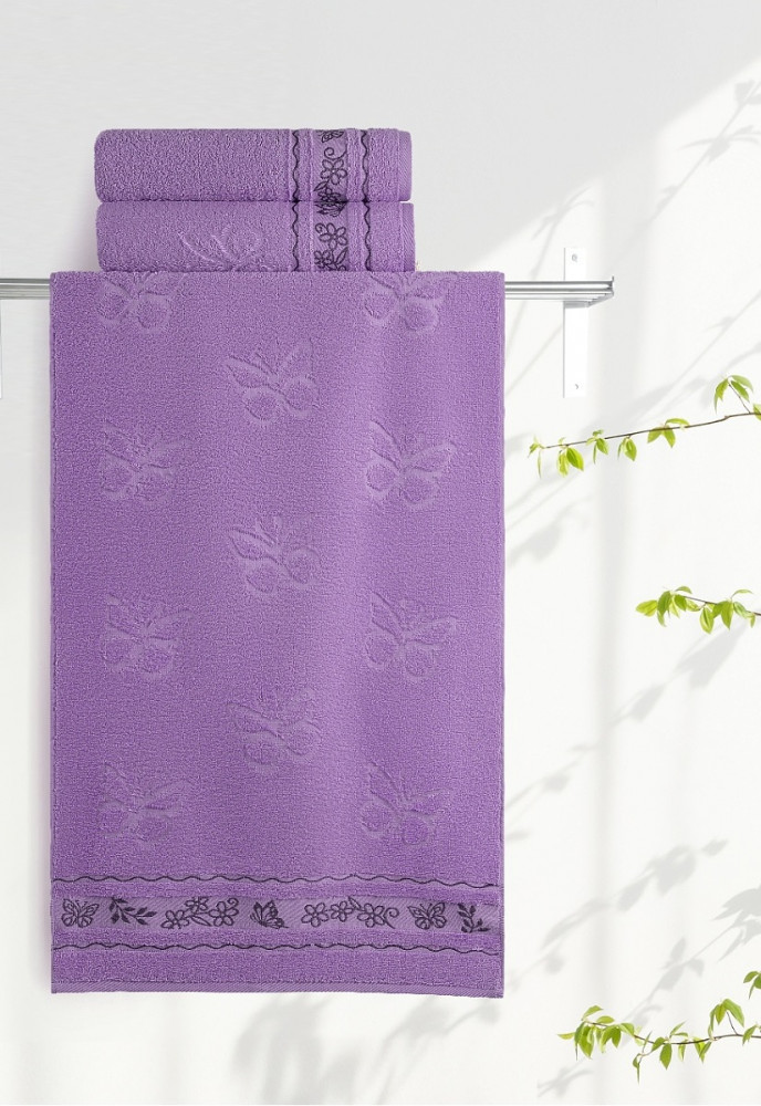 Полотенце махровое | Бабочки | Aquarelle