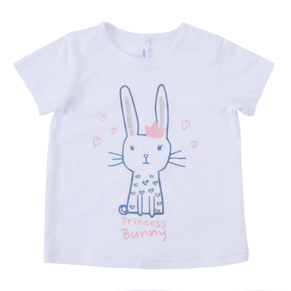 Футболка для девочек | Забавный кролик | PlayToday