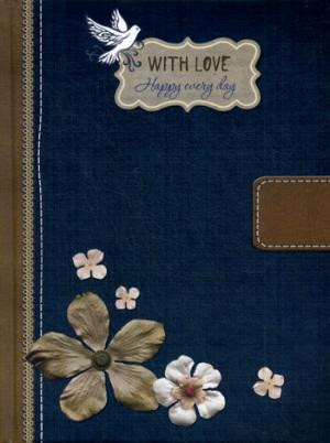 Блокнот «With love (цветок)» А5 (точка, 80 листов)