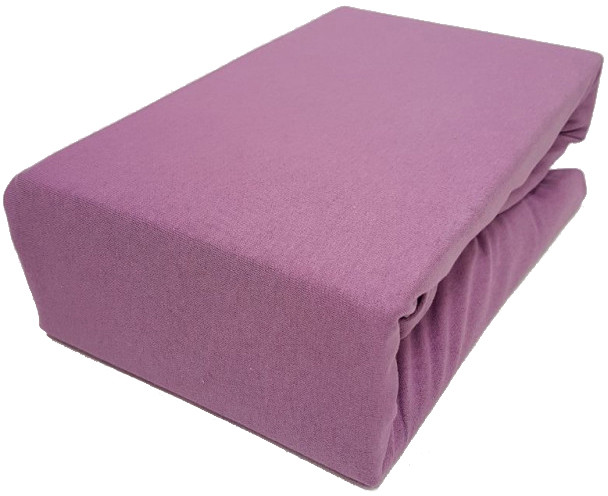 Трикотажная простыня на резинке (евро, 180х200+27 см), цвет фиолетовый | NeCo's home