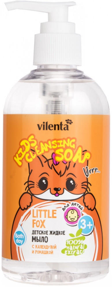 Жидкое мыло детское с календулой и ромашкой (3+) | Little Fox | Vilenta