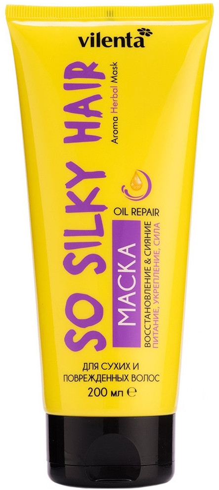 Маска для сухих и повреждённых волос восстанавливающая | So Silky Hair | Vilenta