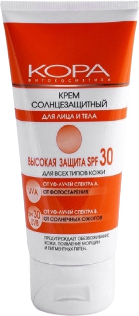 Крем солнцезащитный SPF 30 | KORA